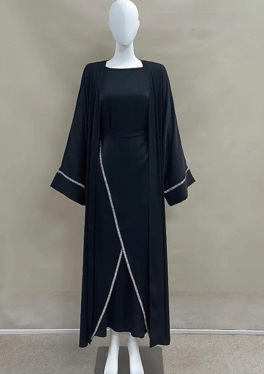 Satin Abaya Set