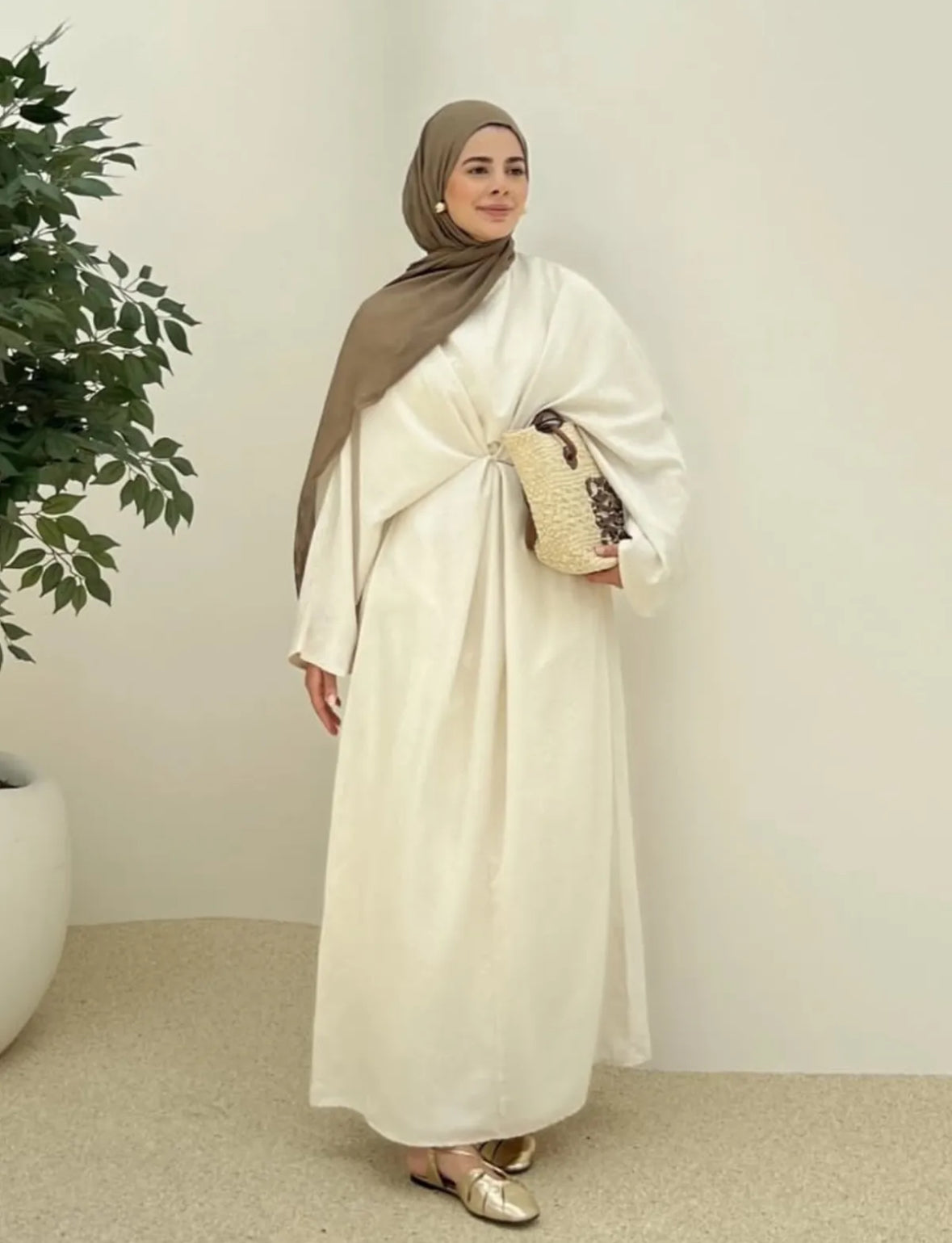 🕊️ Timeless Grace – Kaftankleid / Nikahkleid mit Drapierung