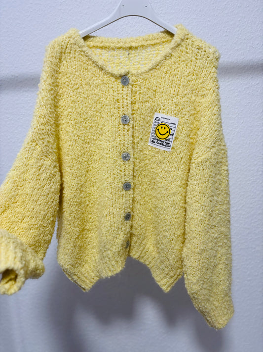 Smiley Cozy Strickjacke