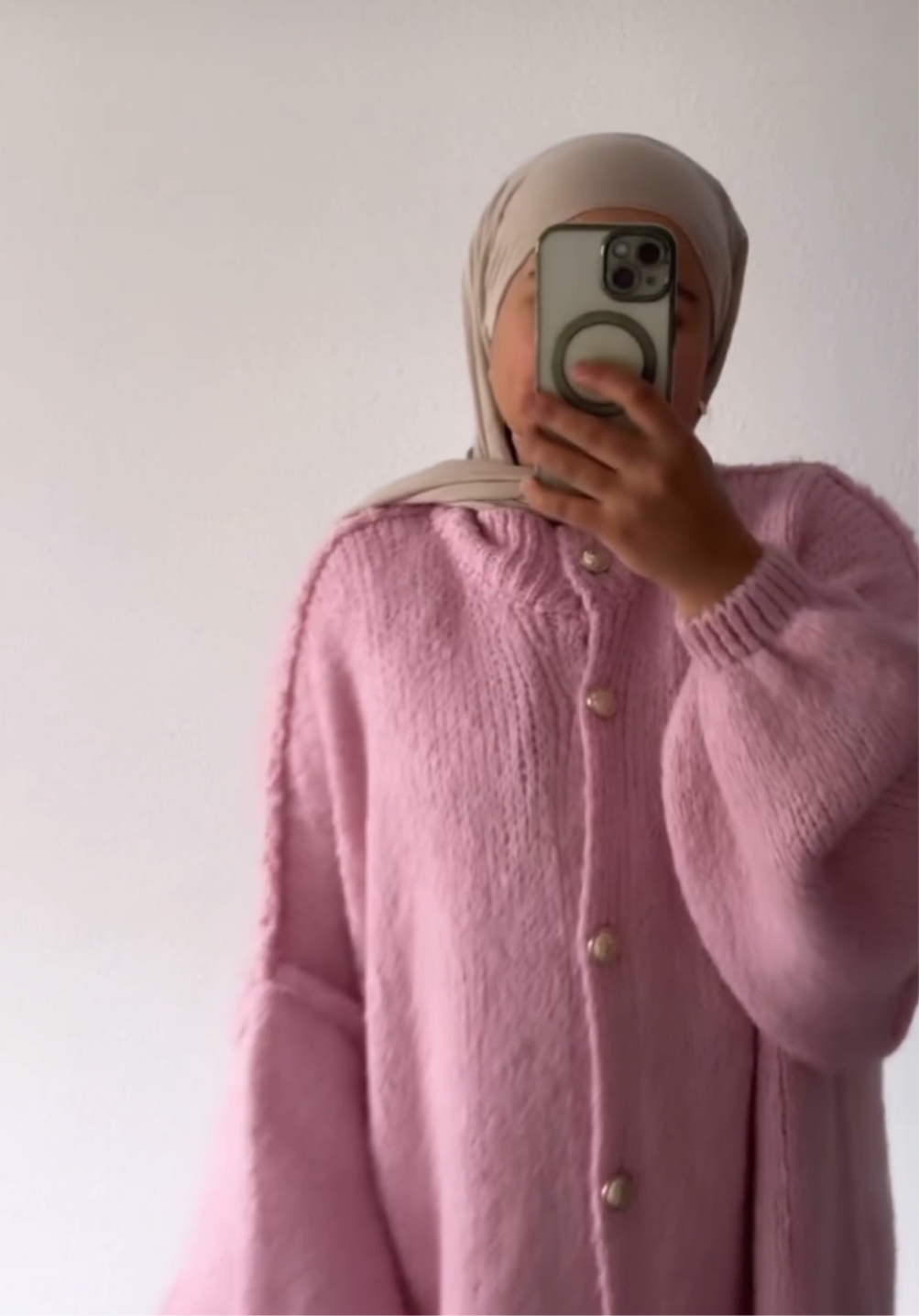 LANGE OVERSIZE Strickjacke