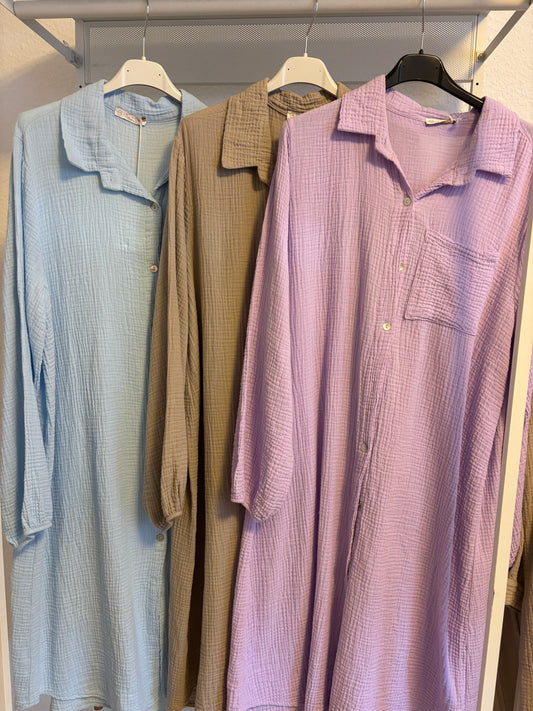 3er Musselin Hemd Set