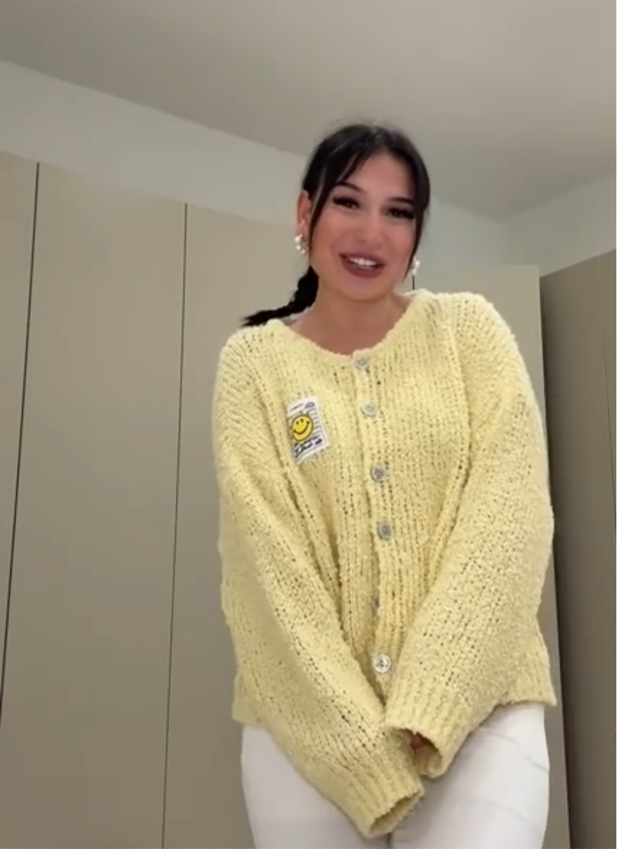 Smiley Cozy Strickjacke