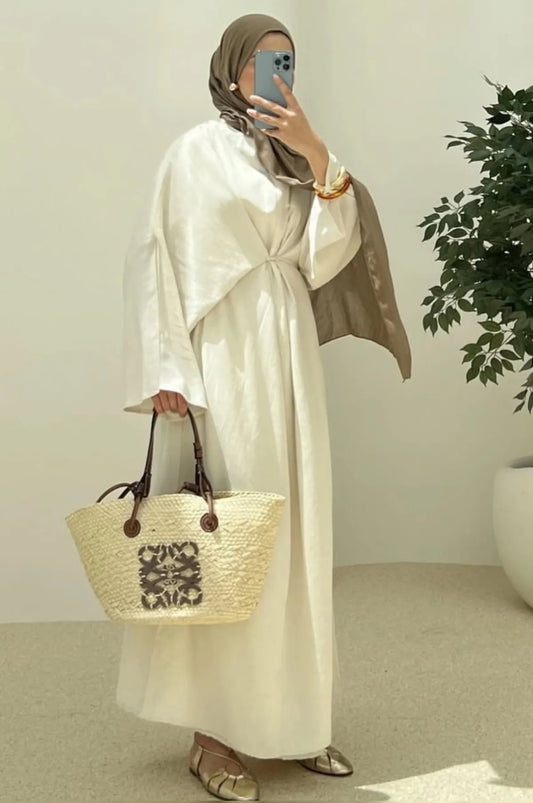 🕊️ Timeless Grace – Kaftankleid / Nikahkleid mit Drapierung