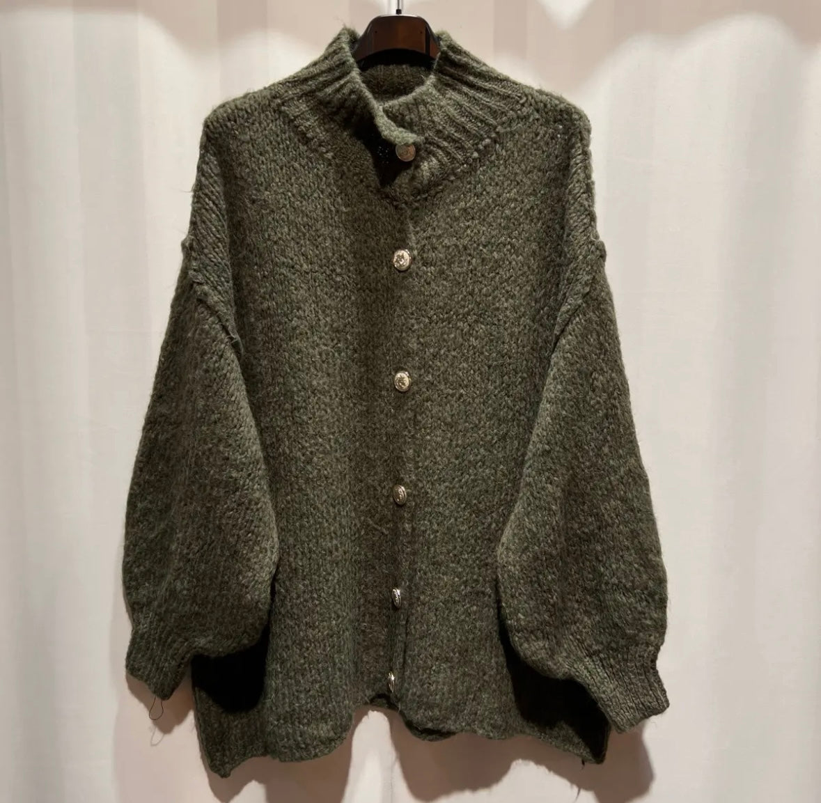 LONG OVERSIZE Strickjacke