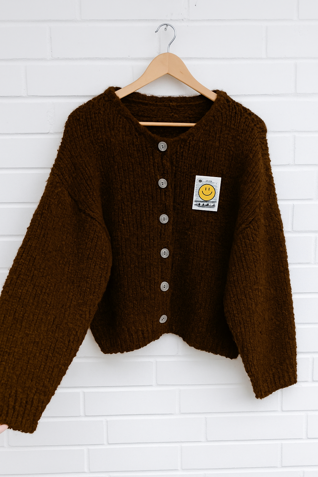 Smiley Cozy Strickjacke