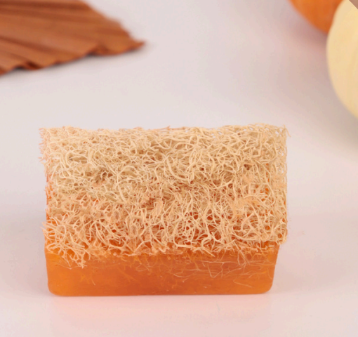 Kollagen Seife mit Luffa Schwamm